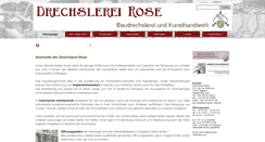 Desktop Screenshot of drechslerei-rose.com